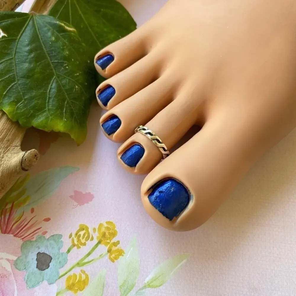 Sterling Silver Weave Toe Ring